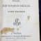 L&#039;IMAGINATION, POEME par JACQUES DELILLE - PARIS, 1806