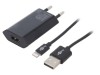 Alimentator Pulsatoriu 5VDC 5W Ştecher EU Negru, Goobay