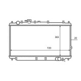 Radiator racire Kia Sephia, 1996-2004; Kia Sephia, 1998-2001, Shuma, 1997-2004, Motorizare 1.6; 1.5; 1, 8 Benzina, tip climatizare Cu/fara AC, cutie
