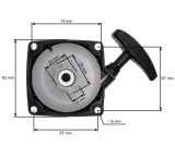 Demaror motocoasa chinezeasca (nr. 1) 67mm intre prinderi