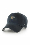 47brand șapcă Pittsburgh Penguins culoarea negru, cu imprimeu, 47 Brand