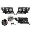 Set faruri Toyota Land Cruiser V8 (Fj200), 11.2007-08.2015, partea Stanga+Dreapta, Tuning, Fata, Lampa de parcare pe fibra optica; tip bec H1+H1; man