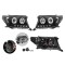 Set faruri Toyota Land Cruiser V8 (Fj200), 11.2007-08.2015, partea Stanga+Dreapta, Tuning, Fata, Lampa de parcare pe fibra optica; tip bec H1+H1; man