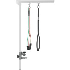 PawHut Braț de toaletare pliabil pentru animale de companie din oțel inoxidabil cu cataramă pentru c&acirc;ini de talie mare și mică &icirc;nălțime reglabilă maxi