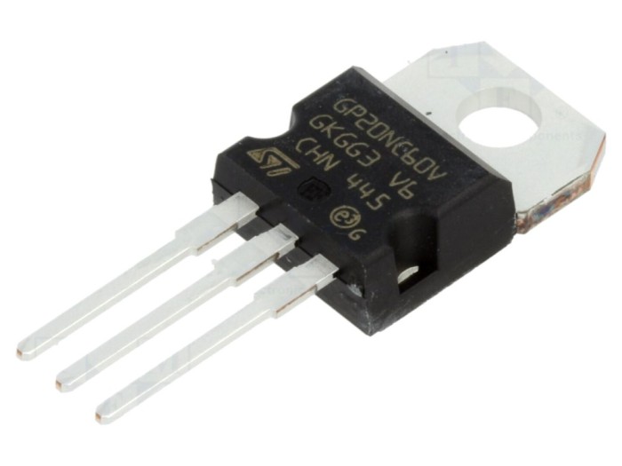 Tranzistor IGBT 600V 30A 200W TO220AB STMicroelectronics