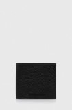 Emporio Armani portofel de piele barbati, culoarea negru