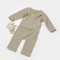 Set bluza si salopeta, Winter muselin, 100% bumbac - Verde, BabyCosy (Marime: 18-24 Luni)