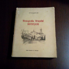 MONOGRAFIA ORASULUI BOTOSANI - Artur Gorovei - 1926, 460 p.