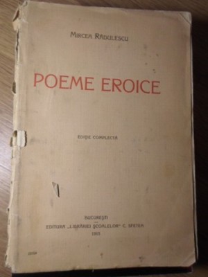POEME EROICE, EDITIE COMPLECTA-MIRCEA RADULESCU-233919 foto