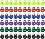 Set de 60 incuietori pentru sacii cu snur HDmirrorR, polipropilena, multicolor, 1,7 x 2,2 cm