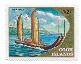 Insulele Cook - Explorarea Maori a Pacificului - Ambarcatiuni cu vele, 1973 - valoare neobliterata