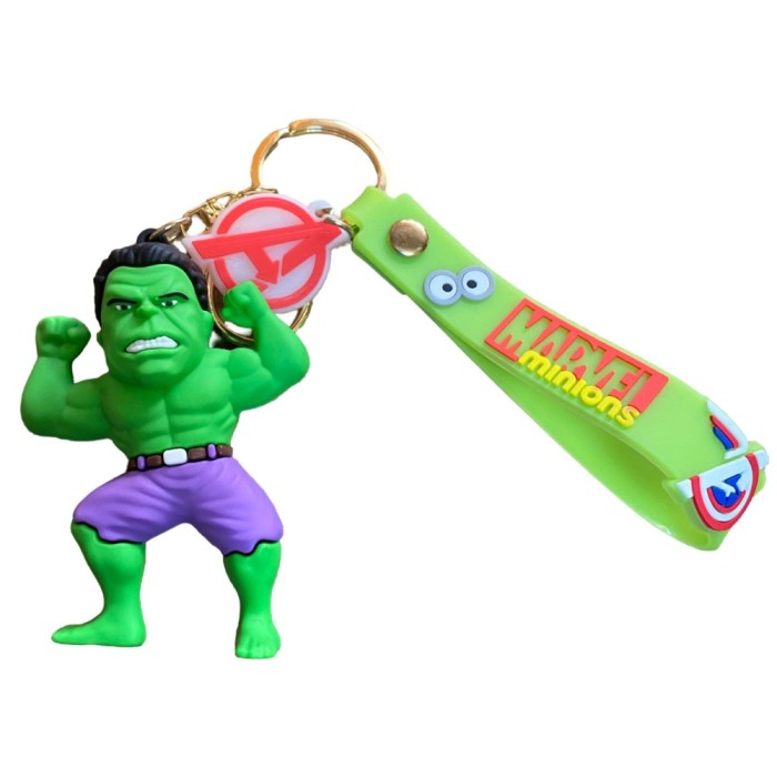 Breloc Hulk din plastic cauciucat si inel