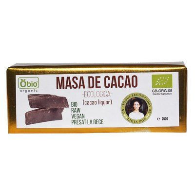 Cacao liquor raw eco 250g OBIO foto