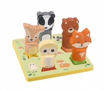 Puzzle 3D cu animale Orange Tree Toys foto