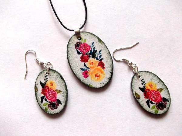 set bijuterii lemn 40474