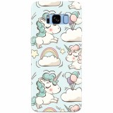 Husa silicon pentru Samsung S8, Unicorns And Clouds