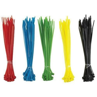 Coliere plastic multicolore, 200 bucati, 150x2.5 mm, Strend Pro GartenVIP DiyLine foto