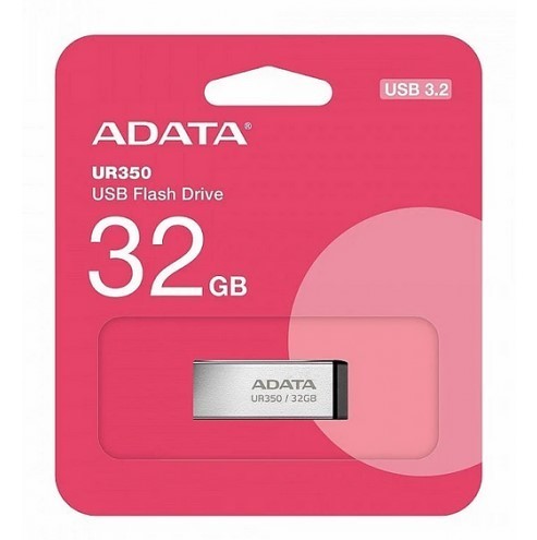 MEMORIE USB 3.2 ADATA 32 GB, carcasa metalica, gri, UR350-32G-RSR/BK