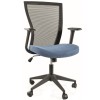 Scaun birou ergonomic SL Q328, mesh, inaltime reglabila, roti pivotante, cadru polipropilena, 136 kg, negru albastru