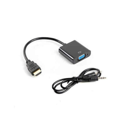 HDMI to VGA Adapter Lanberg AD-0017-BK Black foto