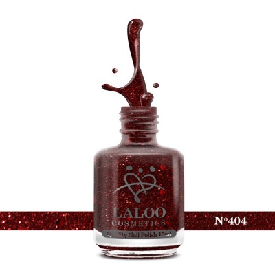 No.404 Red glitter| Weekly Nail Polish 15ml foto