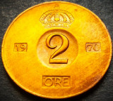 Cumpara ieftin Moneda 2 ORE - SUEDIA, anul 1970 * cod 4797 A, Europa
