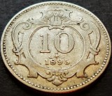 Moneda istorica 10 HELLER - AUSTRIA (AUSTRO-UNGARIA), anul 1895 * cod 3513