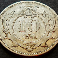 Moneda istorica 10 HELLER - AUSTRIA (AUSTRO-UNGARIA), anul 1895 * cod 3513