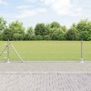 VidaXL &Icirc;ngrădire cu st&acirc;lpi Argintiu 0.4 x 100 m otel acoperit cu PVC