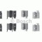 Set accesorii, placute frana TOYOTA RAV 4 II (CLA2, XA2, ZCA2, ACA2) (2000 - 2005) BOSCH 1 987 474 321