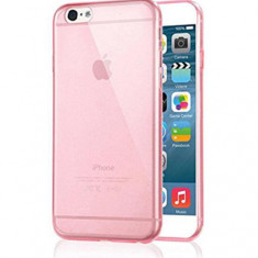 Husa Telefon Silicon Apple iPhone 6+ 6s+ Clear Pink Ultra Thin