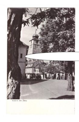 CP Sibiu - Vedere, RPR, circulata 1962, animata, stare foarte buna foto