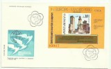 Romania 1980 FDC colita nedantelata CSCE Madrid - LP 1019 X4