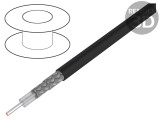 Cablu Coaxial RG223U S&acirc;rmă Cu PVC Negru 5,4mm