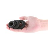 Set 3 Inele Pentru Penis Renegade Fireman Rings, Negru, NS Toys