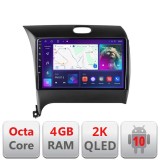 Navigatie Kia Cerato 2013-2017 C-1562 Android Octa Core Ecran 2K QLED GPS 4G 4+32GB 360 KIT-1562+EDT-E409-2K CarStore Technology