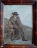 Cumpara ieftin Bătr&acirc;n, pictură semnată Marina (1902?)
