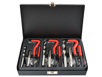 Trusa de reparare filete stricate M6-M10, 88 piese, GEKO G02789 foto