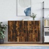 VidaXL Dulapuri montate pe perete, 2 buc, stejar afumat, 69,5x34x90 cm 3195624