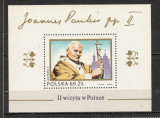 Polonia.1983 Vizita Papei Ioan Paul II-Bl. MP.168, Nestampilat
