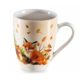 Cana Toamna portelan multicolor in cutie cadou II &Oslash; 8 cm x 10,5 H, 300 ml