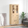 VidaXL Dulap &icirc;nalt, stejar sonoma, 69,5x34x180 cm, lemn compozit 3198564