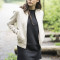 Ladies Imitation Suede Bomber Jacket