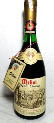 D 3 -vin ROSU CHIANTI CLASSICO, DOC, MELINI, recoltare 1970 CL 72, GR 12,5 foto