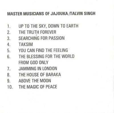 CD Master Musicians Of Jajouka / Talvin Singh, original foto