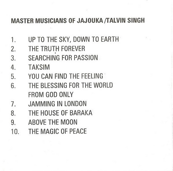 CD Master Musicians Of Jajouka / Talvin Singh, original