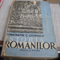 Constantin C. Giurescu - Istoria Romanilor - 1942 - editia a 4-a - uzata