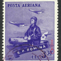 EROARE ROMANIA 1958 LP 461 - PUNCT MARE VIOLET LA MARCA DE 3,30 LEI