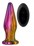 Dop Anal Remote Vibe Tapered Plug 10 Moduri Vibratii Sticla USB 12.5 cm, DREAM Toys