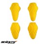 Set protectii umeri + coate Seventy model SD-A11 &ndash; culoare: galben &ndash; (set 4 bucati)